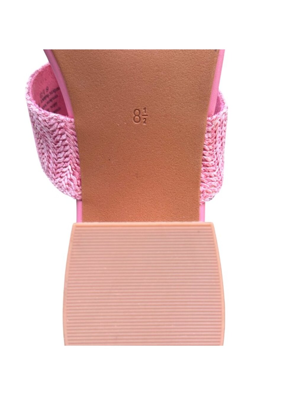 Seychelles Womens Charli Heel Sandals Pink  8.5 Woven Strap Casual Chic Summer - Picture 11 of 12